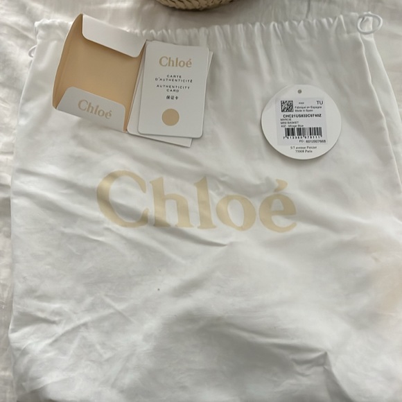 Chloe Mini Marcie Basket Bag - Picture 10 of 12
